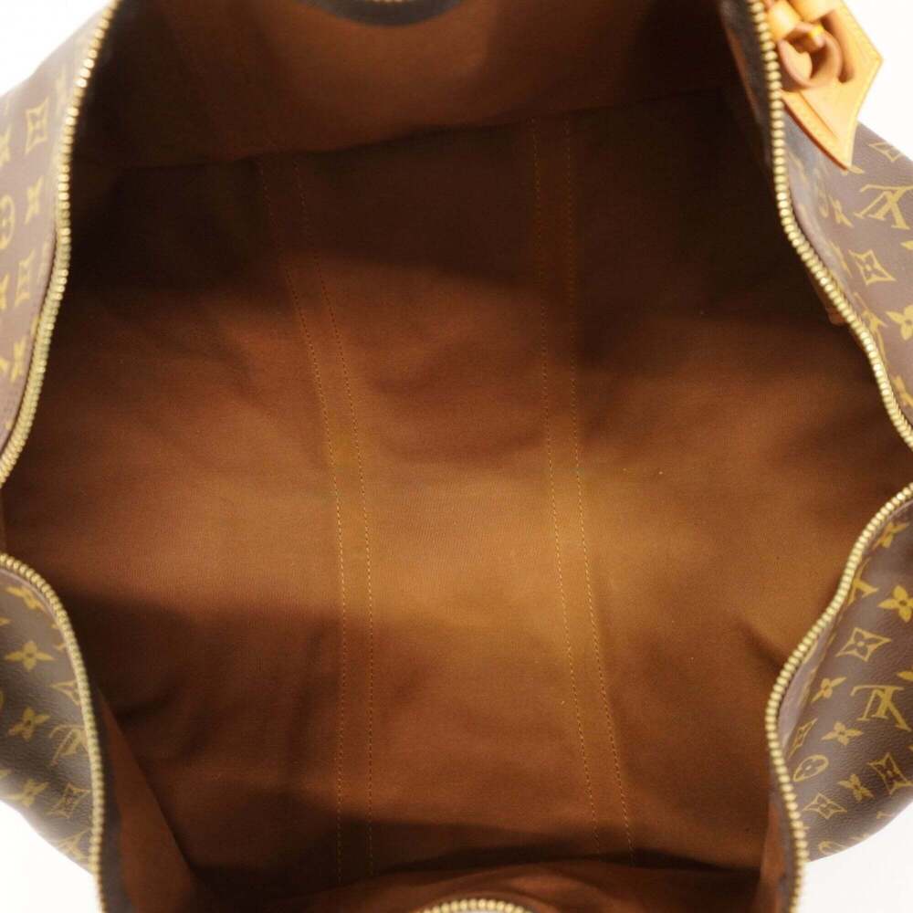 LOUIS VUITTON Authentic Brown Monogram Keepall 60 Boston Bag - Picture 4 of 12